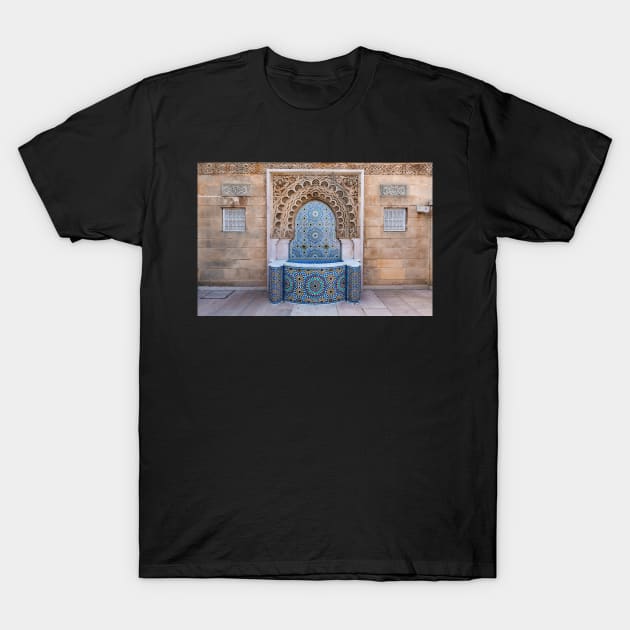 Beautiful Moroccan Fountain in Rabat, Morocco T-Shirt by mitzobs